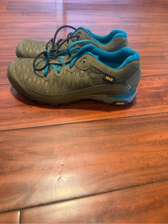 Teva Shoes - Teva Olive Green and Teal Women's Sneakers
